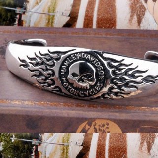 Handmade 925 Silver Thailand Skull Bracelet for Men