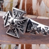 Handmade 925 Silver Thailand Punk Skull Bracelet