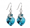 Handmade Crystal Charming Earrings - Blue Sea