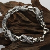 Handmade Thai 925 Silver Good Luck Dragon Bracelet Man Bracelet