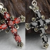 Handmade Thailand Silver Cross Amulet for Lovers