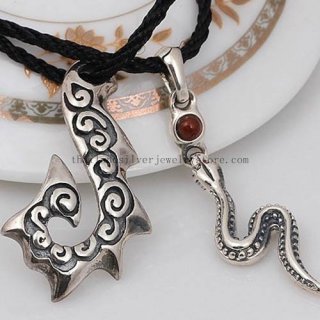 Handmade Thailand Silver Pendants for Lovers