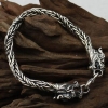 Handmade Thai Silver Dragon Bracelet for Men