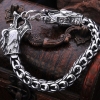 Handmade Silver Dragon Bracelet Men's Bracelet