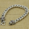 Handmade Thai 925 Silver Dragon Bracelet for Men