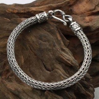 Handmade Thailand Silver Tribal Bracelet