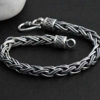 Handmade Thai Silver Bracelet Tribal Bracelet