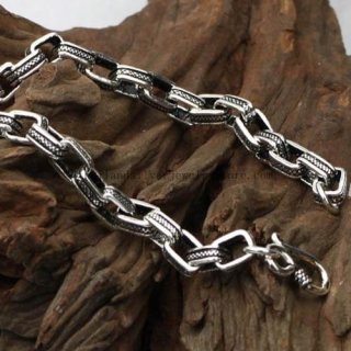 Handmade Thailand Silver Tribal Lucky Bracelet