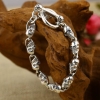 Handmade Thailand Silver Skull Bracelet for Men