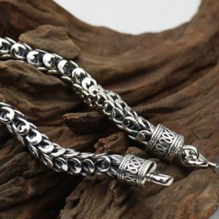 Handmade Sterling Silver Thai Tribal Lucky Bracelet