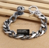 Handmade Thai 925 Silver Cross Bracelet Man Bracelet Jewelry Gif