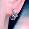 Thailand Silver Dragon Earring for Men