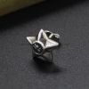 Handmade Thailand Silver Star Earring for Men