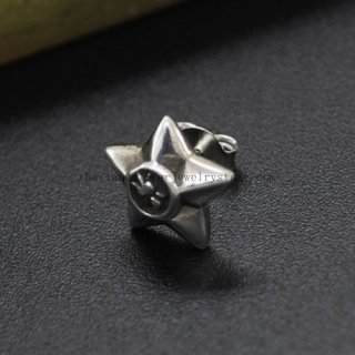 Handmade Thailand Silver Star Earring for Men