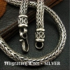 6MM Thai Silver Longevity Lucky Necklace for Men