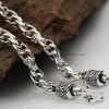 8MM Thai Silver Necklace Lucky Necklace for Men