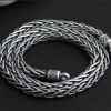 4MM Thailand Silver Tribal Necklace for Men