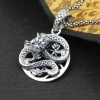 Handmade Thai Silver Dragon Pendant