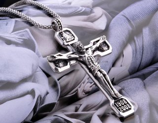 Handmade 925 Silver Jesus Christ Amulet Pendant