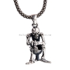 Handmade Thai 925 Silver Skull Pendant Vintage Man Pendant