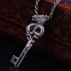 Handmade Thai 925 Silver Dragon Key Pendant Man Jewery Gift