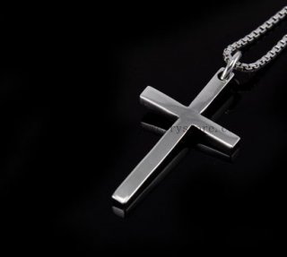 Handmade Silver Cross Pendant for Men