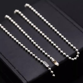 S925 Round Bead Sterling Silver Necklace for Women, Short Clavicle Chain, Simple and Fashionable Silver Bead