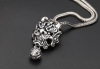 S925 sterling silver jewelry, vintage classic Chinese style pendant for men and women, Thai silver bell pendant