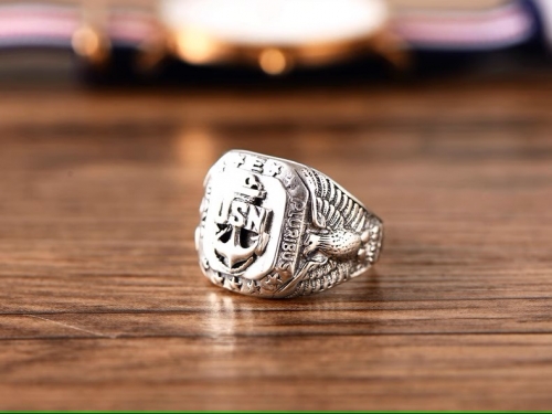 s925 sterling silver Thai silver men's eagle spreading wings eagle soldier European and American style personalized index finger