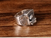 S925 Sterling Silver Thai silver personality Eagle Trend Index Finger Ring Eagle Head eagle winged man index finger ring