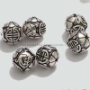 925 Silver Lucky Symbol Beads Handmade Beads