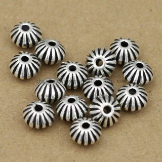 Handmade 925 Silver Space Bead Jewelry Beads