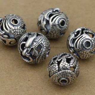 Handmade 925 Silver Dragon Bead Handmade Dragon Bead